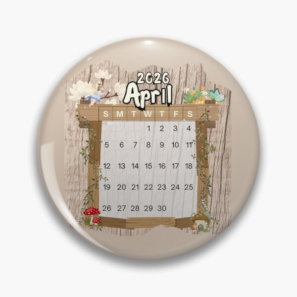 Item preview, April 2026 Monthly Calendar Fairy Garden Design designed and sold by iRenza.