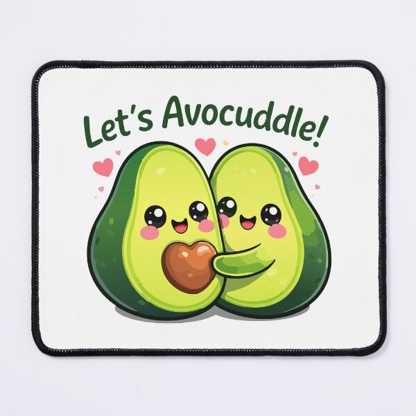 Item preview, Kawaii Avocado Love Illustration designed and sold by RitaStudio.