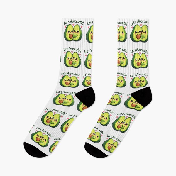 Item preview, Kawaii Avocado Love Illustration designed and sold by RitaStudio.