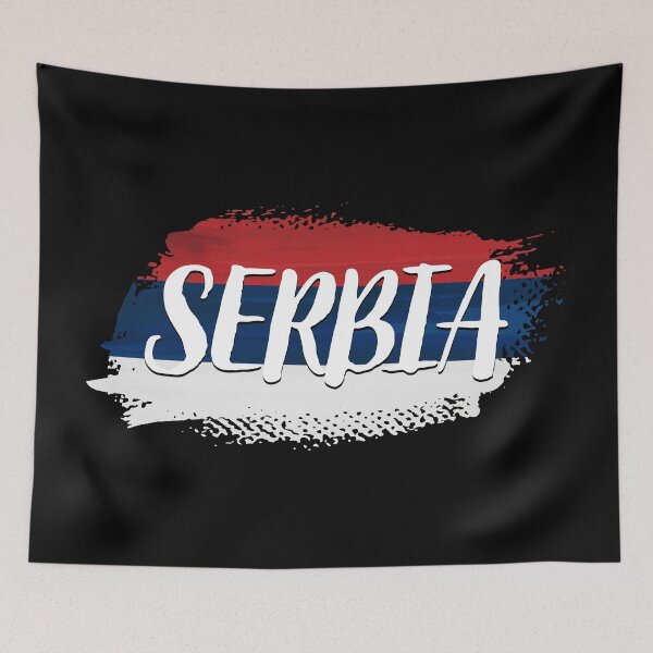 Item preview, Serbia Flag Colors designed and sold by Thechillfactor.
