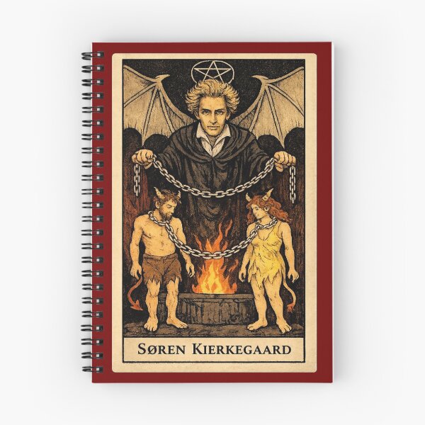 Item preview, Søren Kierkegaard Tarot - The Devil Tarot Card Design designed and sold by Academugs.