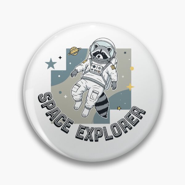 Item preview, Raccoon Space Explorer | Cute Astronaut Animal Pilot designed and sold by Maesa Studio.