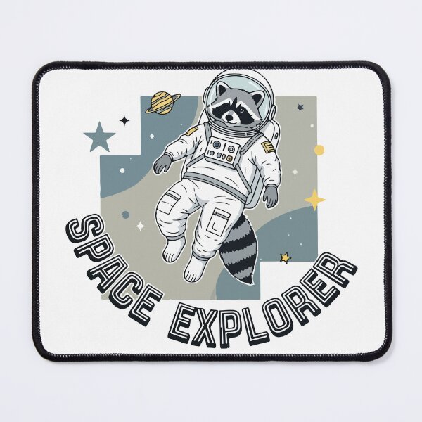 Item preview, Raccoon Space Explorer | Cute Astronaut Animal Pilot designed and sold by Maesa Studio.