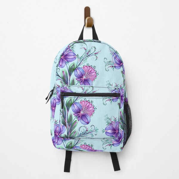 Item preview, Purple-lilac flowers Ukraine art, Petrykivka style, author's drawing, bouquet designed and sold by Sunflower-7.