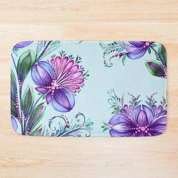 Item preview, Purple-lilac flowers Ukraine art, Petrykivka style, author's drawing, bouquet designed and sold by Sunflower-7.