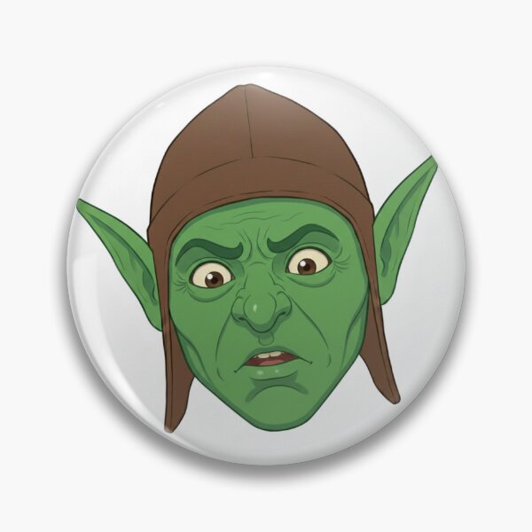 Item preview, Floblin the Goblin: Shocked Expression - Shattered Illusion Reaction Sticker designed and sold by JuanromanAgency.