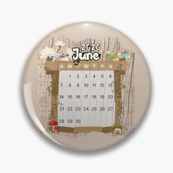 Item preview, June 2026 Monthly Calendar Fairy Garden Design designed and sold by iRenza.
