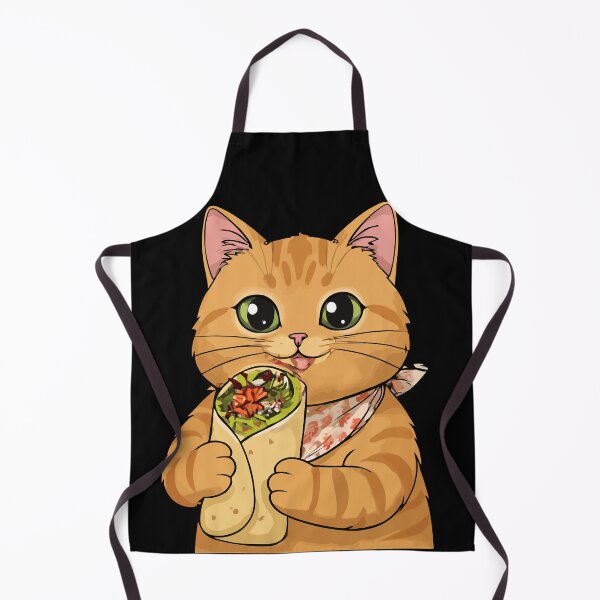 Item preview, Cat eating burrito designed and sold by deathanarchy.