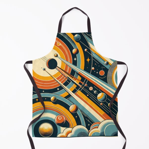 Item preview, Retro Space Rocket and Planets in Geometric Orbits designed and sold by InkSmithery.