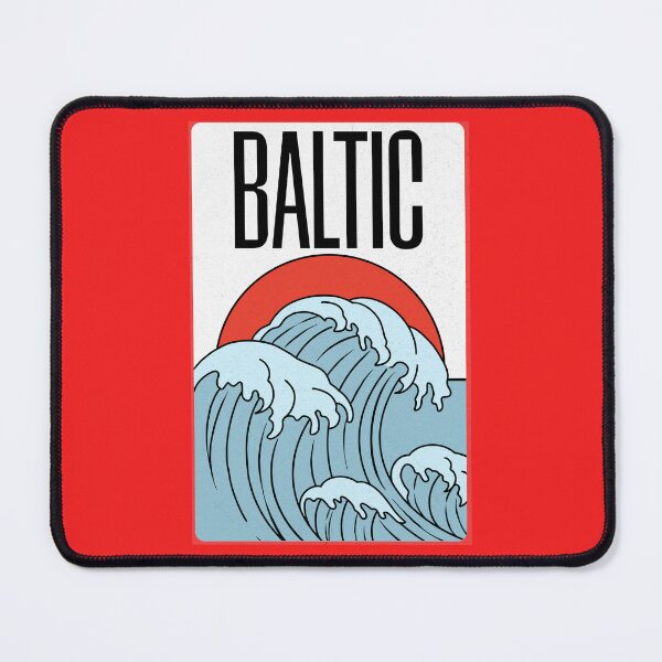 Item preview, Baltic Sea Scandinavia Poland Coast Wave Design designed and sold by ikidyounot.