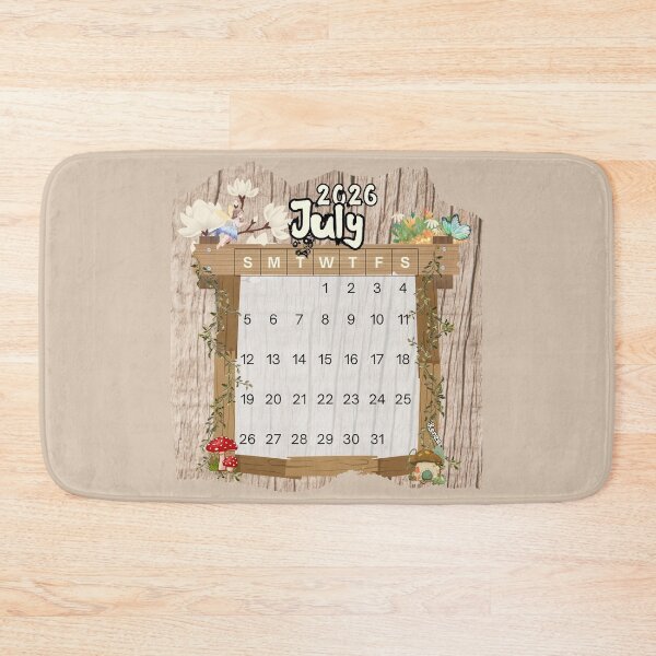 Item preview, July 2026 Monthly Calendar Fairy Garden Design designed and sold by iRenza.