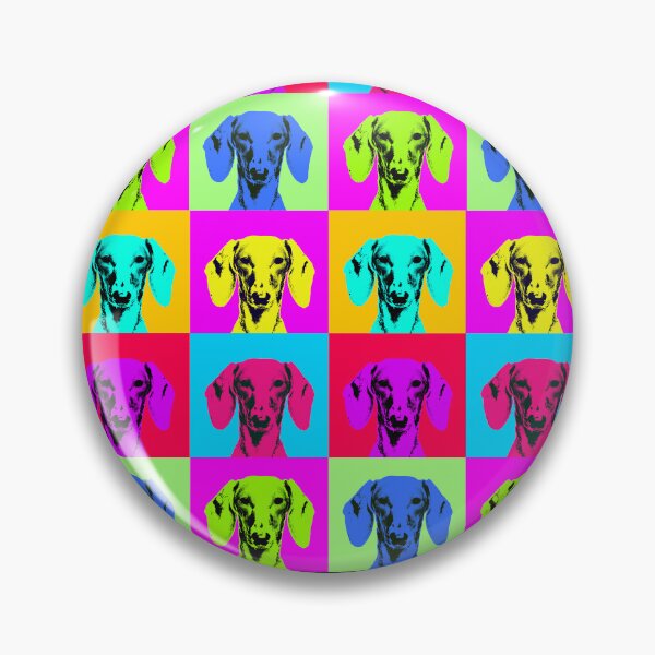 Aperçu de l'œuvre Art pop du teckel créée et vendue par Thechillfactor.