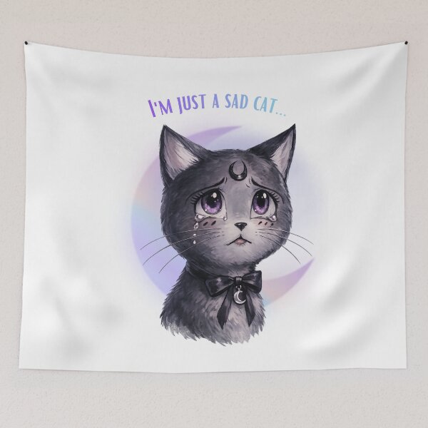 Item preview, I'm just a sad cat... designed and sold by Lavender-Kitty.