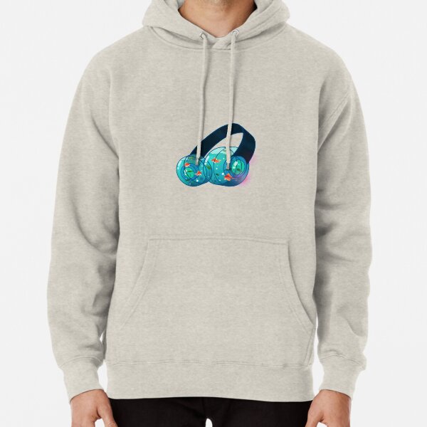 Goldfish Headphones Pullover Hoodie