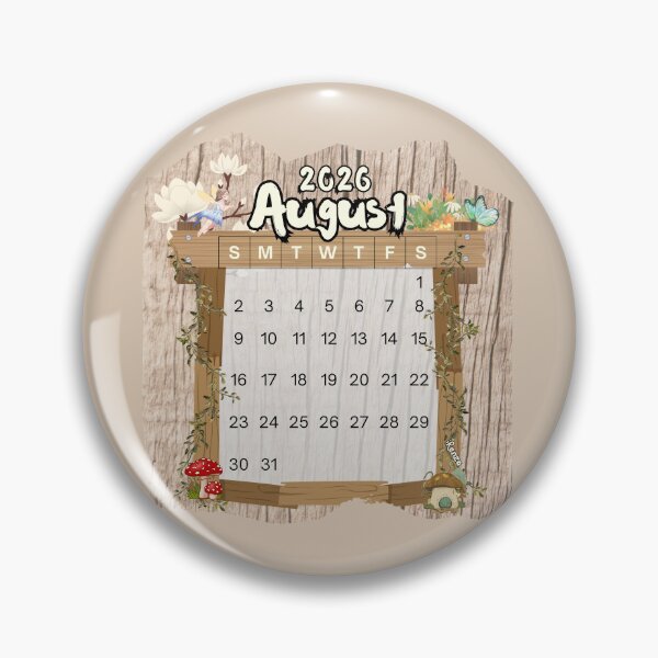 Item preview, August 2026 Monthly Calendar Fairy Garden Design designed and sold by iRenza.