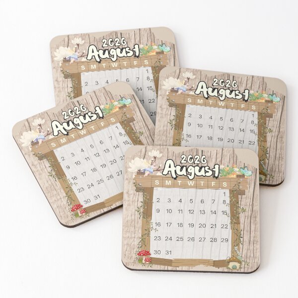 Item preview, August 2026 Monthly Calendar Fairy Garden Design designed and sold by iRenza.