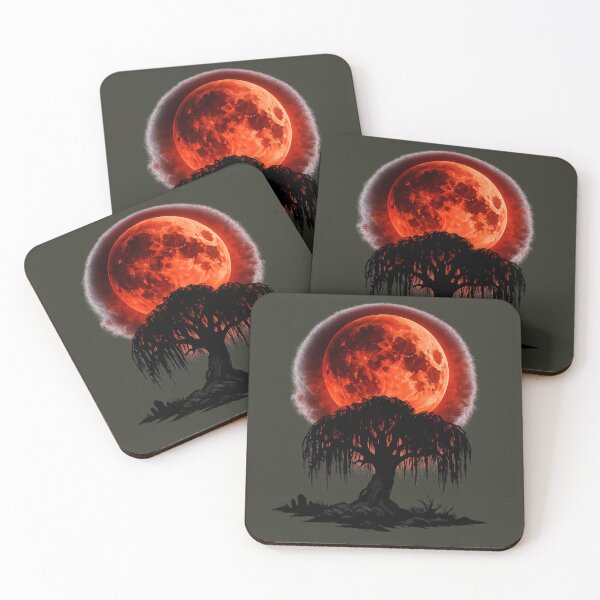 Item preview, Blood Moon Over the Weeping Tree designed and sold by Mouraludia.