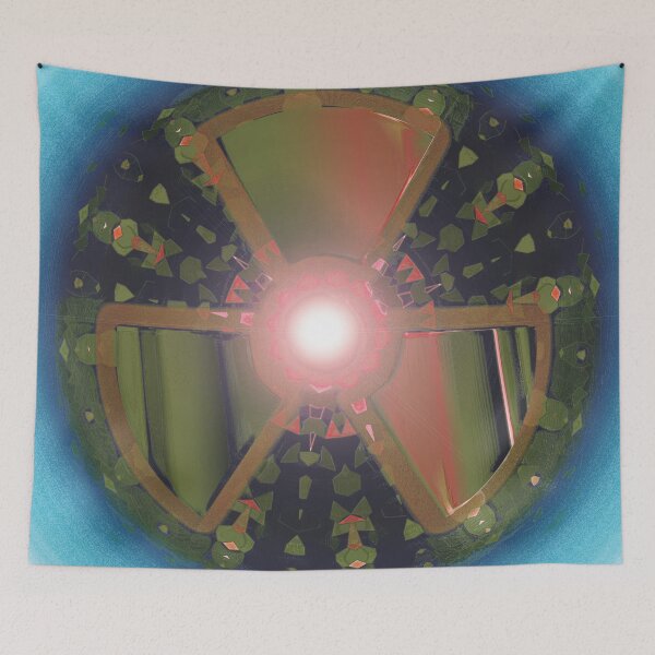 Item preview, Burning radioactive logogram designed and sold by Alan-David.