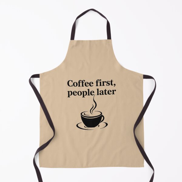 Item preview, Coffee First, People Later – Funny Coffee Lover Quote Minimal Design designed and sold by ABLAT-CREATIONS.