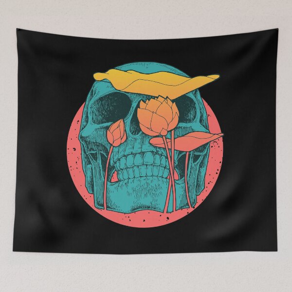 Item preview, Smell the flowers Skull - Memento mori designed and sold by Thechillfactor.