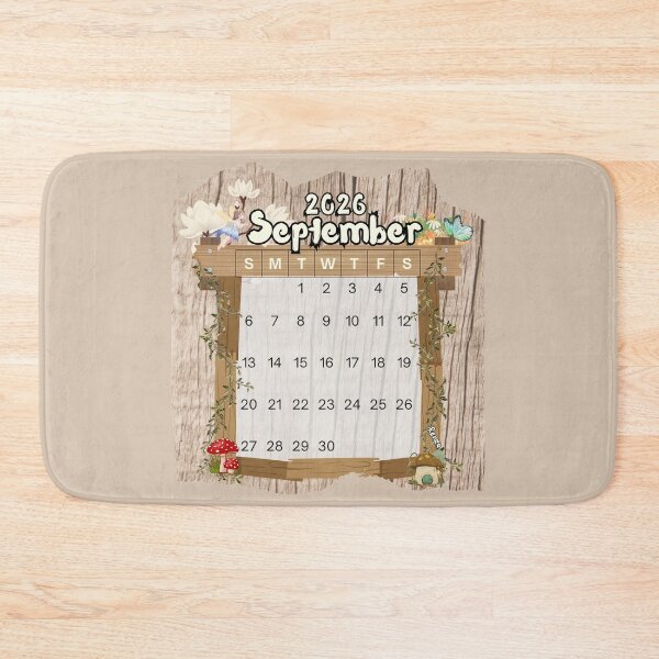 Item preview, September 2026 Monthly Calendar Fairy Garden Design designed and sold by iRenza.