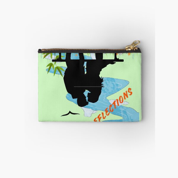 Item preview, Reflections – Calm Nature Silhouette Art with River & Forest Illustration designed and sold by NilofaDesigns.