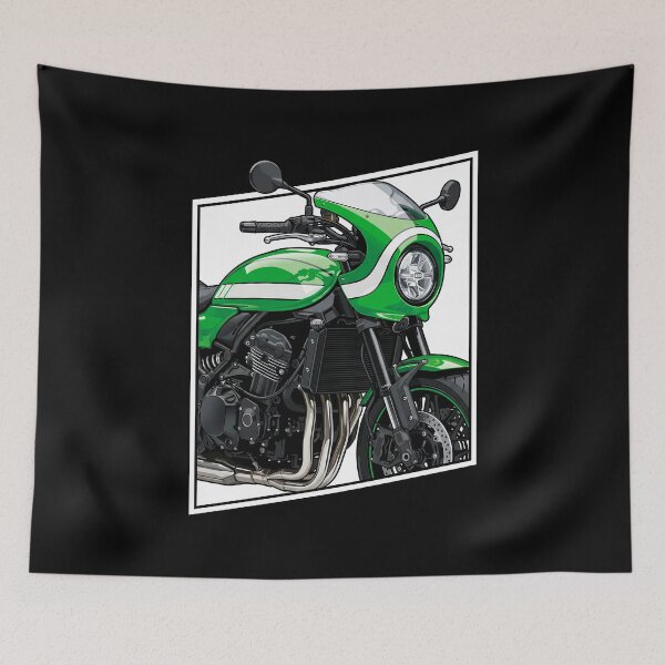 Item preview, Kawasaki Z900RS – Retro Sport Motorcycle Vector Illustration designed and sold by enzoade.