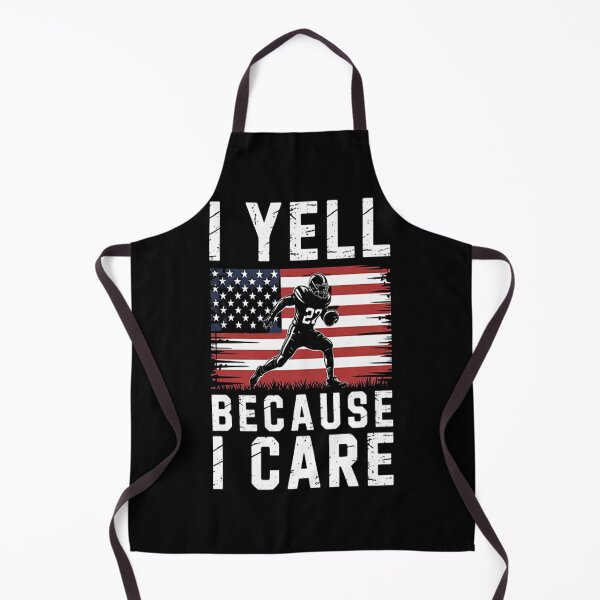 Item preview, I Yell Because I Care Football Dad US Flag Fathers Day designed and sold by gandebro.