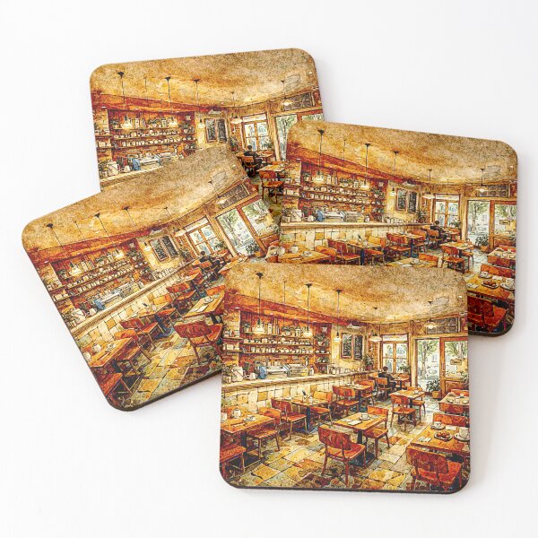 Item preview, Golden Morning at the Vintage Café#4 designed and sold by Helios Be. Lavsh.