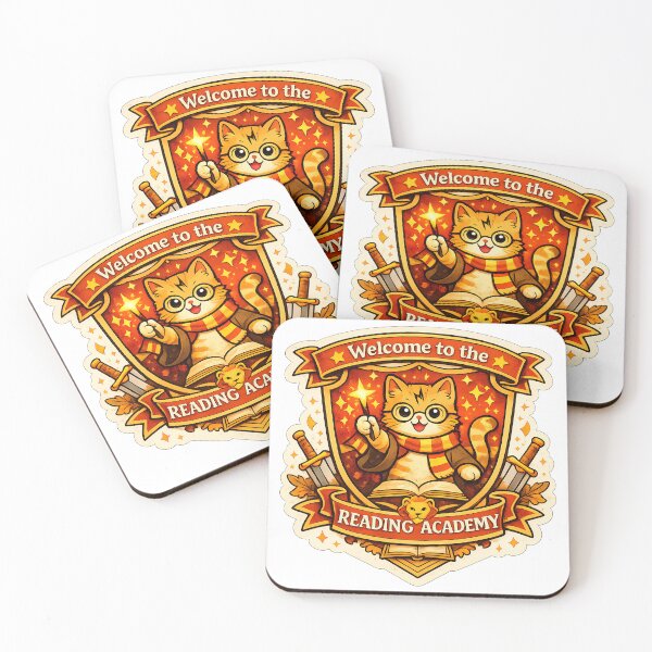 Item preview, Reading Academy Wizard Cat Crest Sticker designed and sold by Chytanka.