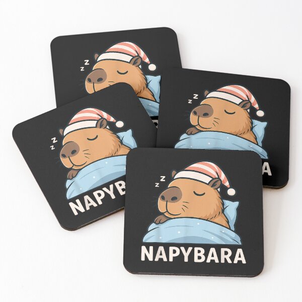 Item preview, Sleeping Capybara Napybara Sleepshirt Pajamas Art for Men Women Kids , Capybara Gift Lover  designed and sold by DZIRI NAJAT.