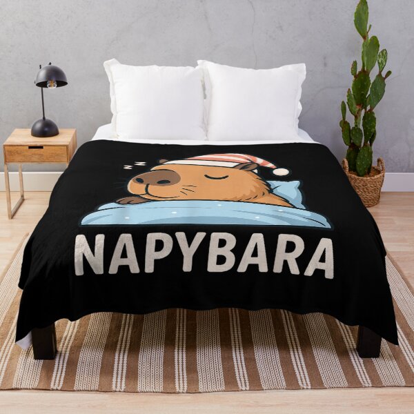 Item preview, Sleeping Capybara Napybara Sleepshirt Pajamas Art for Men Women Kids , Capybara Gift Lover  designed and sold by DZIRI NAJAT.
