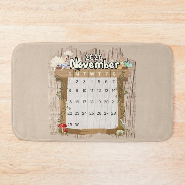 Item preview, November 2026 Monthly Calendar Fairy Garden Design designed and sold by iRenza.