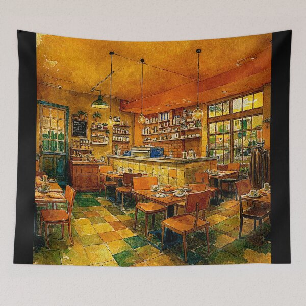 Item preview, Golden Morning at the Vintage Café#5 designed and sold by Helios Be. Lavsh.