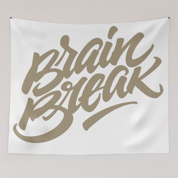 Item preview, Brain Break – Bold Handwritten Brush Lettering designed and sold by andry01.