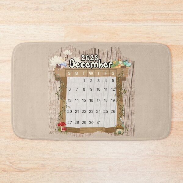 Item preview, December 2026 Monthly Calendar Fairy Garden Design designed and sold by iRenza.