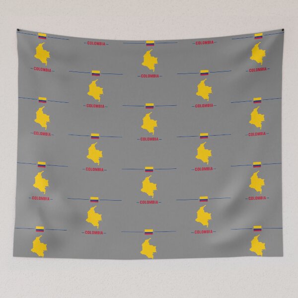 Item preview, Colombia Pride, Iconic Map and Flag Minimalist Design designed and sold by mashmosh.