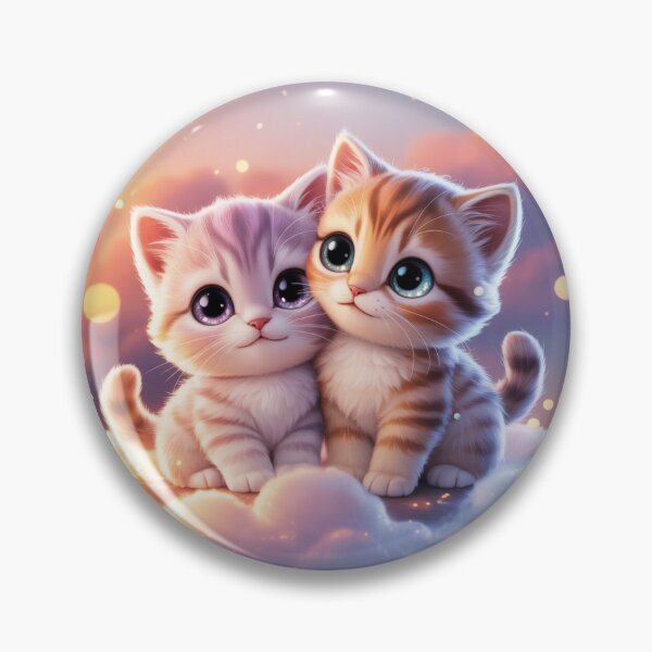 Item preview, Cute Kittens Cuddling On Soft Clouds designed and sold by CuteAnimalAura.