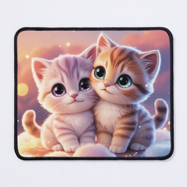 Item preview, Cute Kittens Cuddling On Soft Clouds designed and sold by CuteAnimalAura.