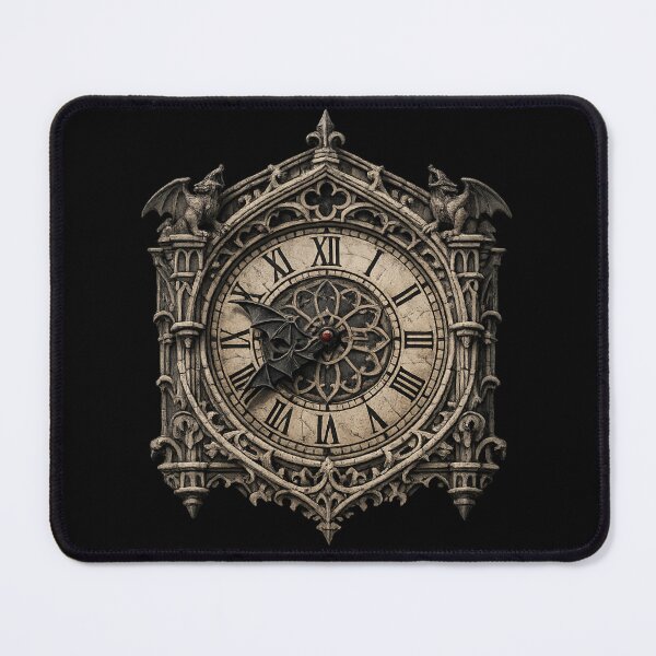 Item preview, Gargoyle Clock of the Midnight Hour designed and sold by Mouraludia.