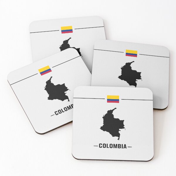 Item preview, Colombia Pride - Classic Minimalist Map and Flag Silhouette designed and sold by mashmosh.