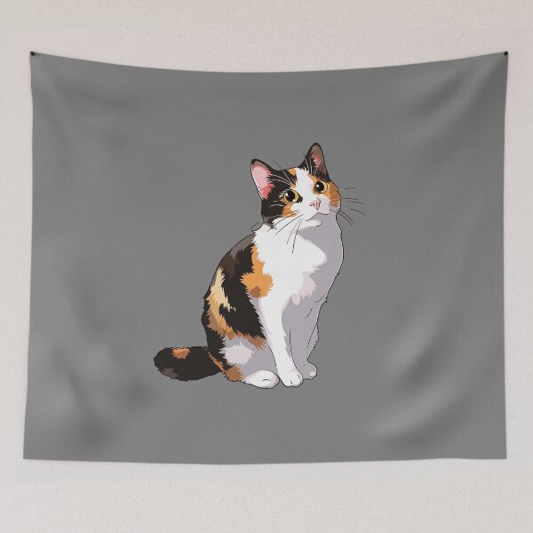 Item preview, Calico Cat Portrait, With Bright Eyes. designed and sold by xiao xuans.