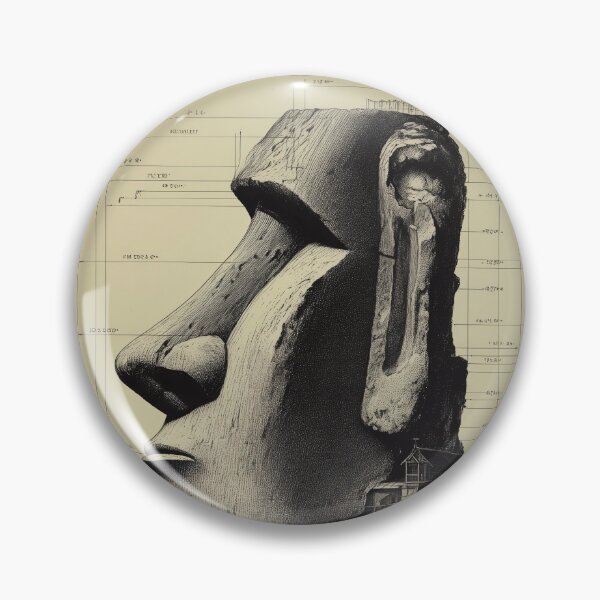 Item preview, Easter Island Monument Blueprint designed and sold by lautir.
