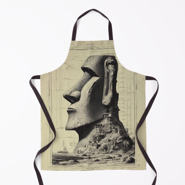 Item preview, Easter Island Monument Blueprint designed and sold by lautir.