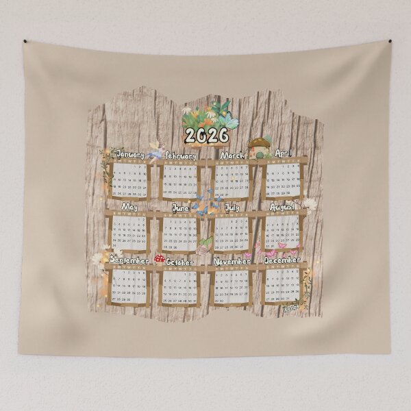 Item preview, 2026 Yearly Calendar Fairy Garden Design designed and sold by iRenza.