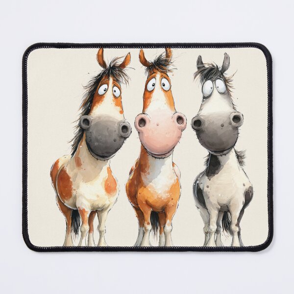 Item preview, Cute Happy Horses ' The Trailblazers ' Designs BY SHiRLeY MacARTHuR designed and sold by Shirley MacArthur Art.