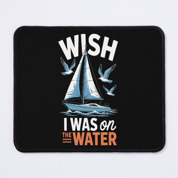 Item preview, I'd Rather Be On The Water Boating Sailing Fishing Ocean Sea designed and sold by gandebro.