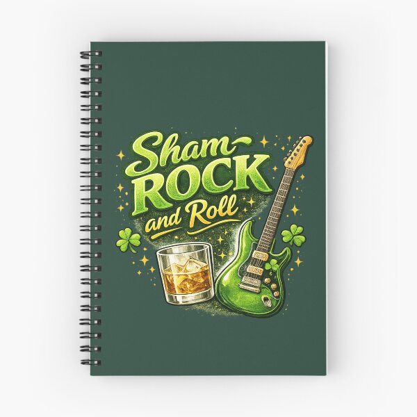 Item preview, Sham-Rock & Roll – St. Patrick's Day Music & Whiskey Pun designed and sold by PunchDrop.