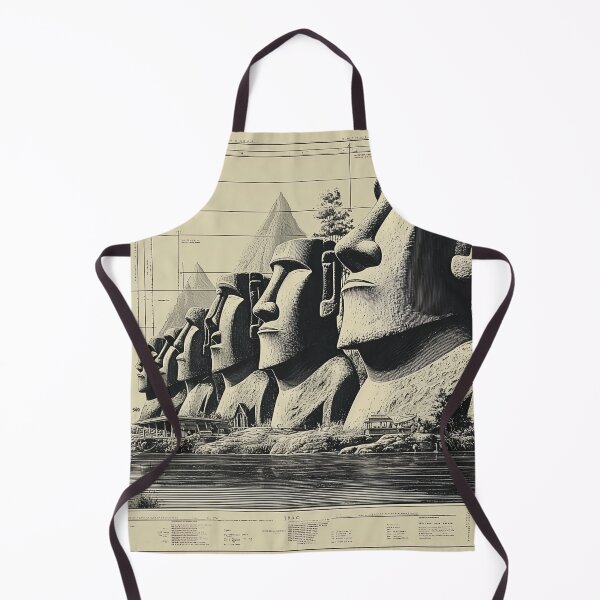 Item preview, Moai Statues by the Sea designed and sold by lautir.
