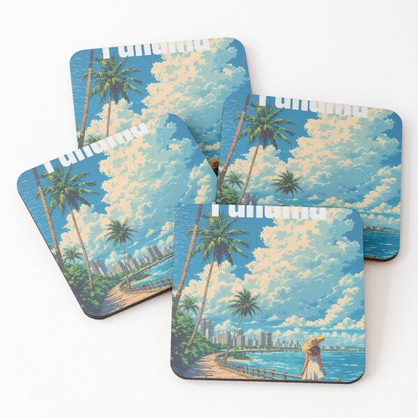 Item preview, Anime Girl Gazing at Amador Causeway in Pastel Tones designed and sold by JacksoonLester.